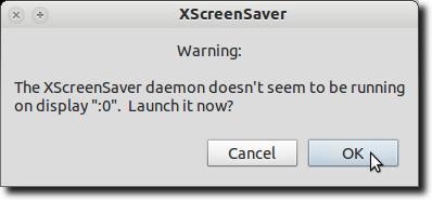 XScreensaverデーモンを有効にする