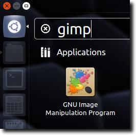GIMPを開く