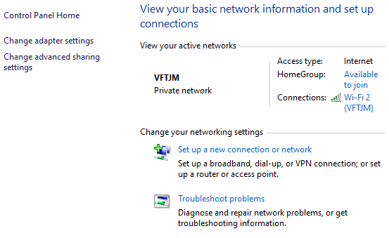 Windows 10のネットワーク設定