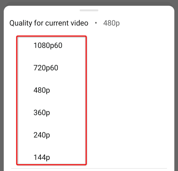 YouTube 動画の再生品質を手動で変更する画像 2