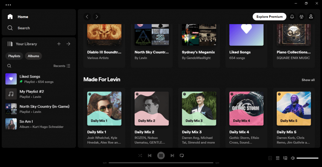 デスクトップ画像上で Spotify プレイリストをシャッフルする方法